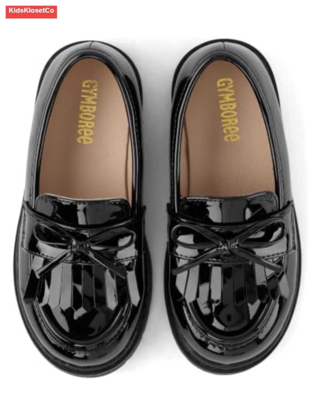 Girls Toddler Slip On Loafer Faux Patent Leather